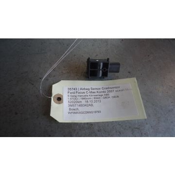 Airbag Sensor Crashsensor Ford Focus C-Max 3M5T14B342AB 1.6TDCi 1560ccm 80kW G8DA. G8DB
